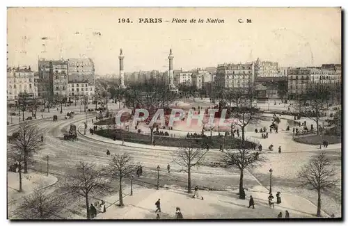 Paris Ansichtskarte AK Place de la Nation