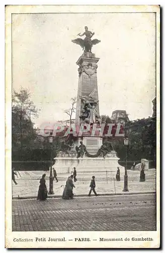 Paris Cartes postales Monument de Gambetta