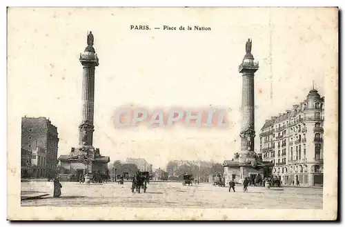 Paris Ansichtskarte AK Place de la Nation