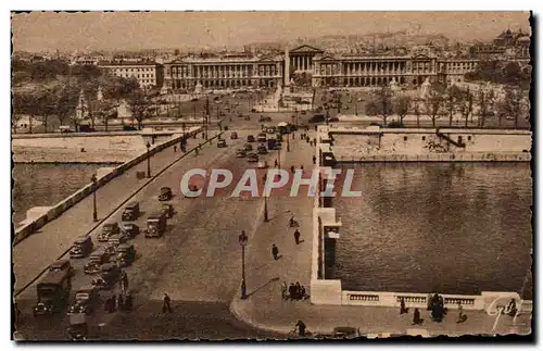 Paris Cartes postales Pont et place de la Concorde