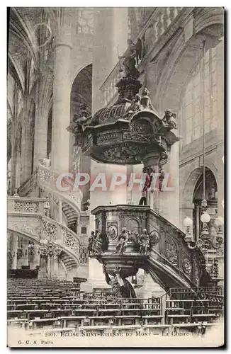 Paris Ansichtskarte AK Eglise Saint Etienne du Mont La chaire