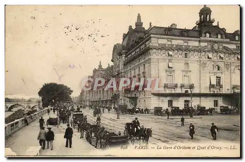 Paris Cartes postales La gare d&#39Orleans et la gare d&#39Orsay