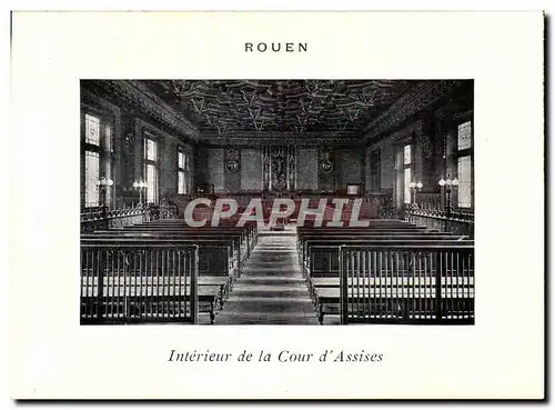 Rouen Cartes postales Interieur de la cour d&#39assises (justice)