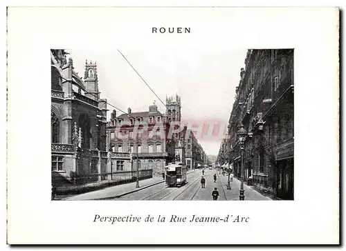 Rouen Ansichtskarte AK Perspective de la rue Jeanne d&#39arc