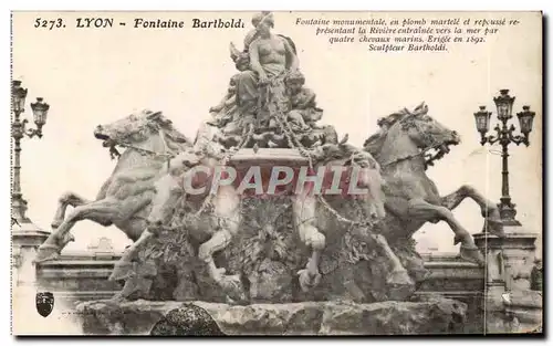 Lyon Cartes postales Fontaine Bartholdi