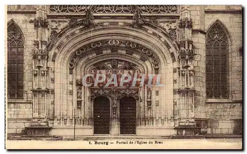Bourg Cartes postales Le portail de l&#39eglise de Brou