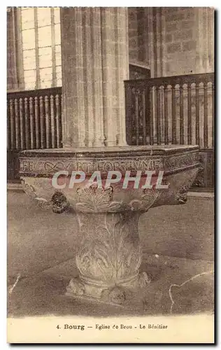 Bourg Ansichtskarte AK Le benitier de l&#39eglise de Brou