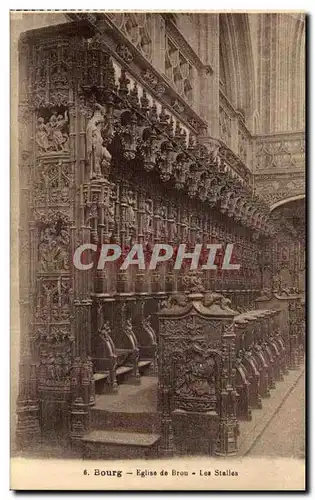 Bourg Cartes postales Les stalles de l'eglise de Brou