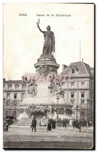 Paris Cartes postales Statue de la Republique