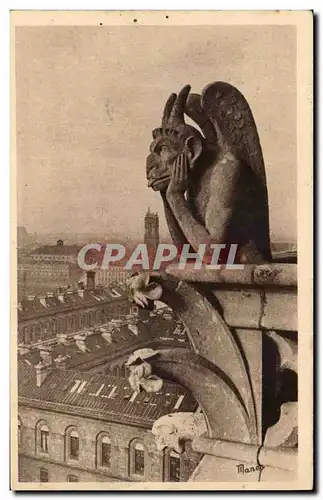 Paris Ansichtskarte AK Notre Dame de Paris Detail de la facade ouest