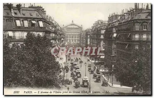 Paris Ansichtskarte AK Avenue de l&#39Opera prise du Grand Hotel du Louvre