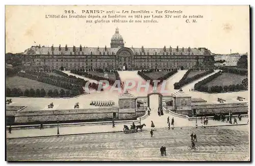 Paris Cartes postales Les Invalides Vue generale