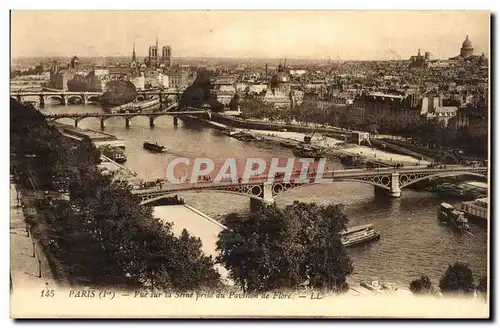 Paris Ansichtskarte AK Vue sur la Seine prise du Pantheon de Flore