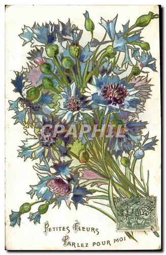 Cartes postales FAntaisie petites fleurs Parlez pour moi