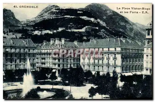 Grenoble Ansichtskarte AK La place Victor Hugo et les forts