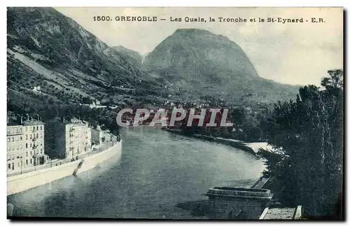 Grenoble Cartes postales Les quais La tronche et le St Eynard