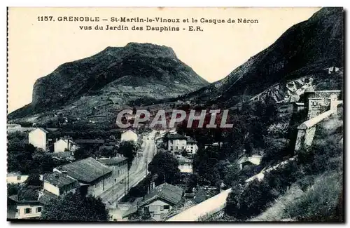 Grenoble Cartes postales Saint Martin le Vinoux et le casque de Neron vue du jardin des Dauphins