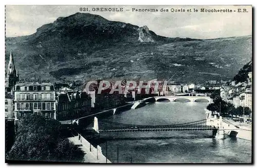 Grenoble Ansichtskarte AK Panorama des quais et le Moucherotte