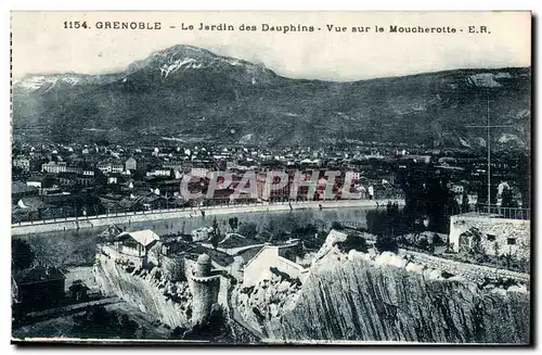 Grenoble Ansichtskarte AK Le jardin des Dauphins Vue sur le Moucherotte