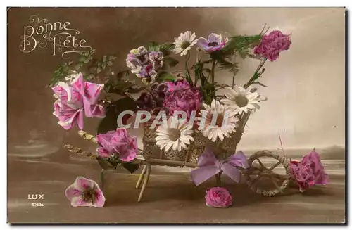 Cartes postales Fantaisie Bonne Fete Fleurs