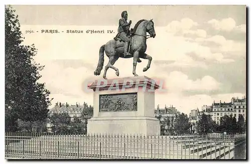 Paris Cartes postales Statue d&#39Henri IV