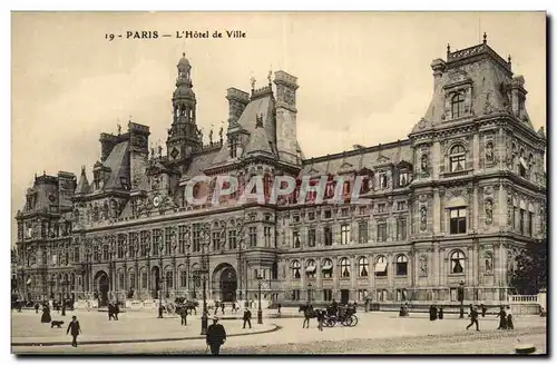 Paris Cartes postales L&#39hotel de ville