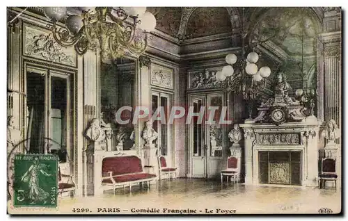 Paris Ansichtskarte AK Comedie Francaise Le foyer