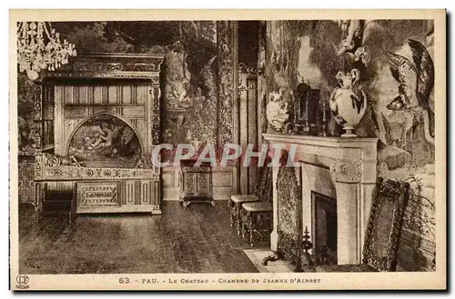 Pau Cartes postales le chateau de Henri IV Chambre de Jeanne d&#39Albert