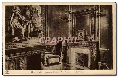 Pau Cartes postales le chateau de Henri IV Cabinet du souverain