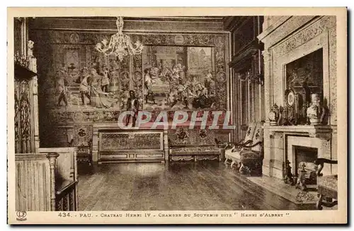 Pau Cartes postales le chateau de Henri IV Chambre du souverain dite Henri d&#39Albert