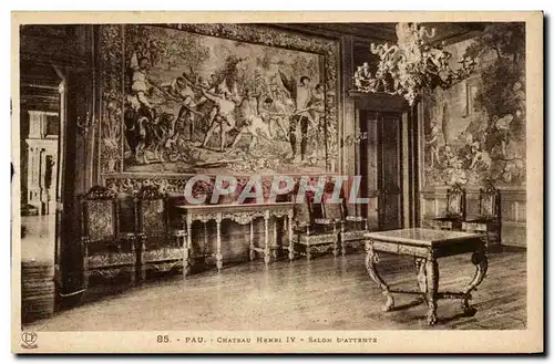 Pau Cartes postales le chateau de Henri IV Salon d&#39attente