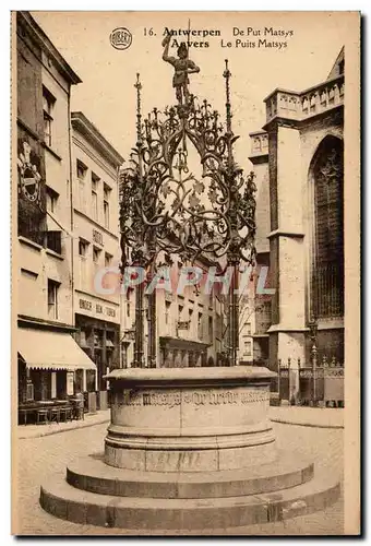 Belgique Belgie Anvers Cartes postales Le puits Matsys