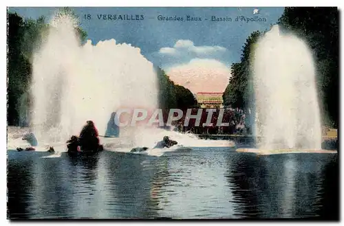 Versailles Ansichtskarte AK Le chateau Grandes eaux Bassin d&#39Apollon