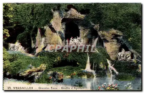 Versailles Ansichtskarte AK Le chateau Grandes eaux Grotte d&#39Apollon