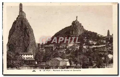 Le Puy Cartes postales Rochers St michel et corneille