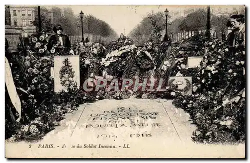 Paris Cartes postales Tombe du soldat inconnu