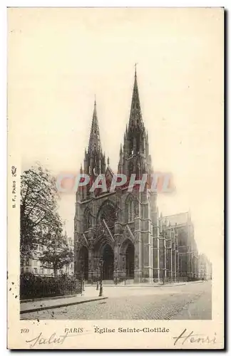 Paris Ansichtskarte AK Eglise Sainte Clotilde