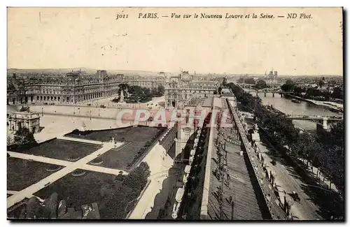 Paris Ansichtskarte AK Vue sur le nouveau Louvre et la Seine