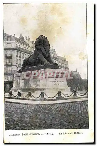 Paris Ansichtskarte AK Le lion de Belfort (collection Petit Journal)