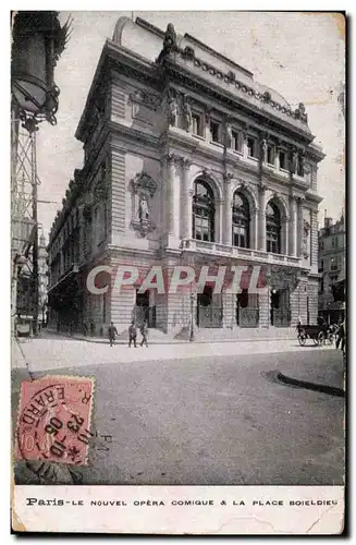 Paris Ansichtskarte AK Le nouvel opera comique et la place Boieldieu