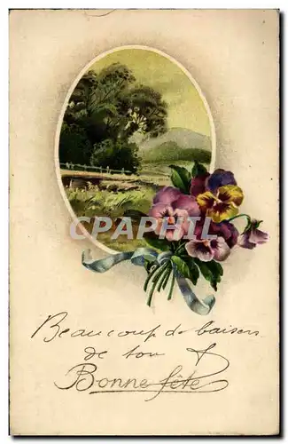 Cartes postales Fantaisie Fleurs