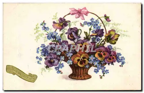 Cartes postales Fantaisie Fleurs