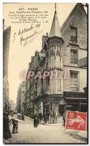 Paris Ansichtskarte AK Rue Vieille du temple (tourelle construit par Jean de la Balue epoux de la veuve de Jean H