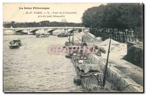 Paris Cartes postales Pont de la Concorde pris du pont Alexandre