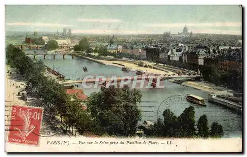 Paris Ansichtskarte AK Vue sur la Seine prise du pavillon de Flore