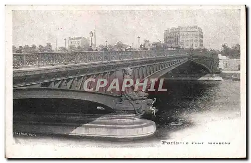 Paris Ansichtskarte AK Le pont Mirabeau