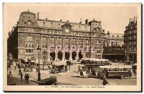 Paris Cartes postales Gare Saint Lazare