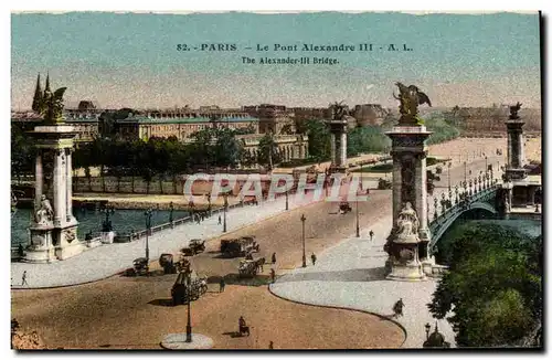 Paris Cartes postales Le pont Alexandre III