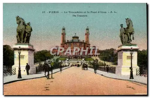 Paris Cartes postales Le Trocadero et le pont d&#39Iena