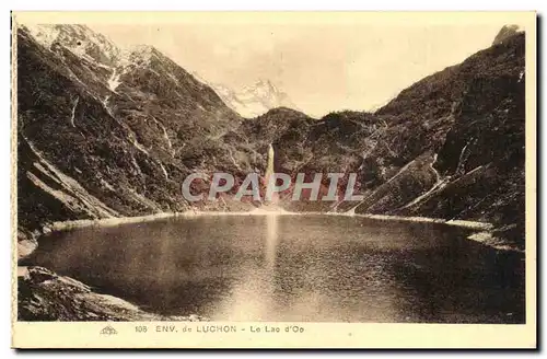 Ansichtskarte AK Environs de Luchon Le lac d&#39O